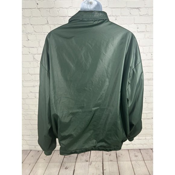VTG Budweiser Versatech By Burlington Green Windbreaker Breathable Jacket 4XL - Picture 4 of 11
